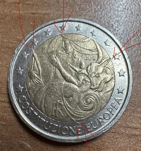Moneta rara euro - da, 2