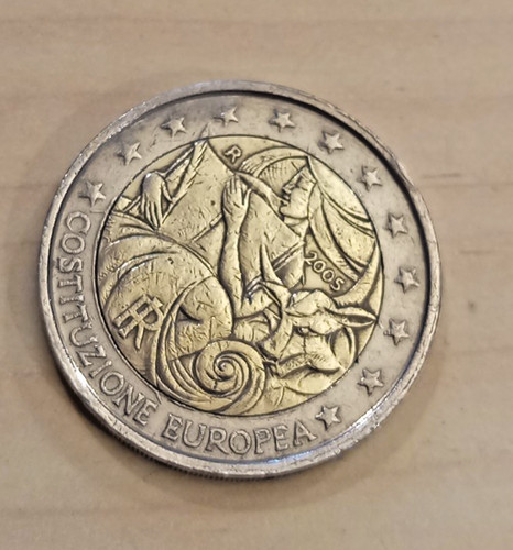 Moneta euro commemorativa - moneta,