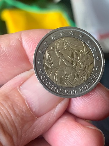 Moneta euro commemorativa - moneta,